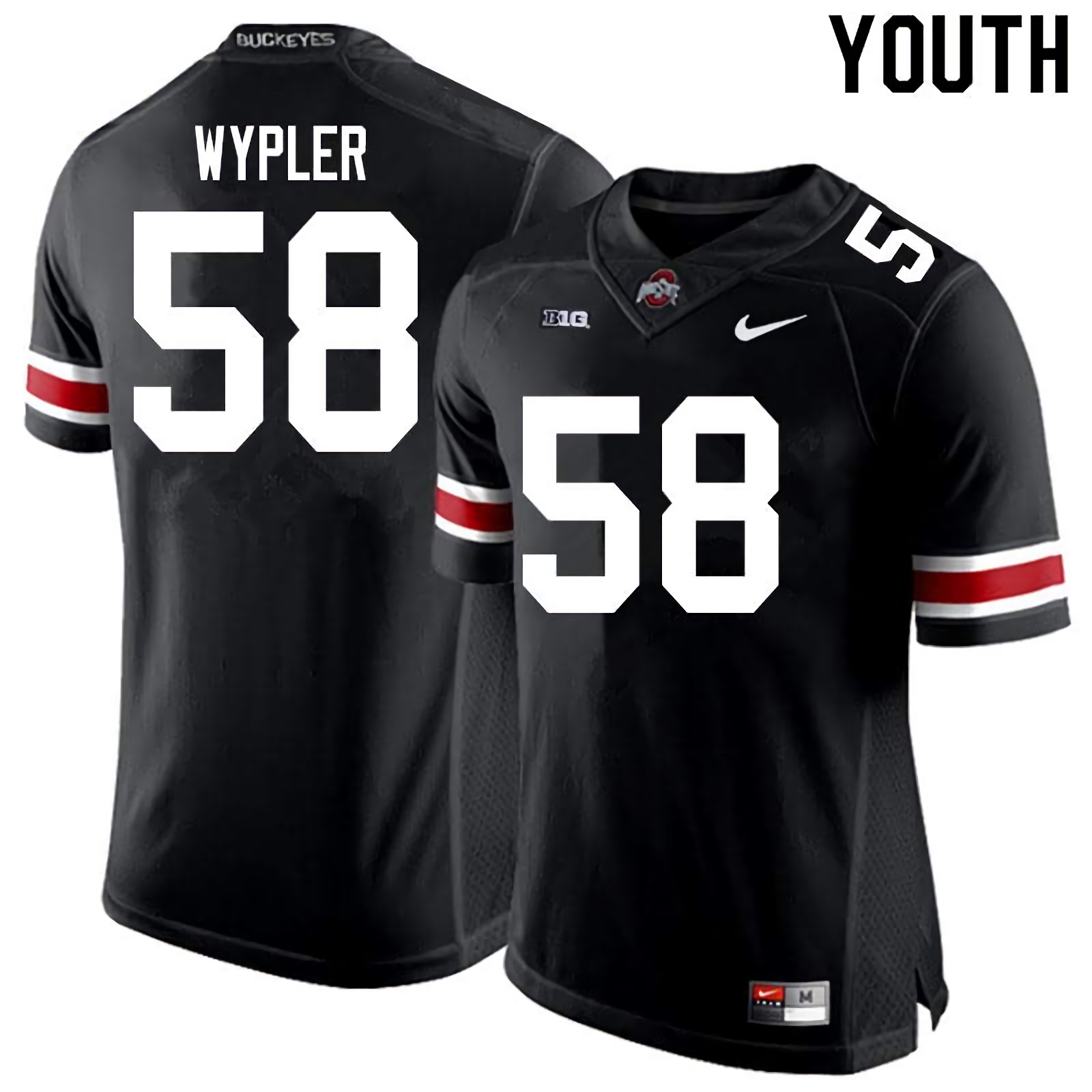 Luke Wypler Ohio State Buckeyes Youth NCAA #58 Nike Black College Stitched Football Jersey HQJ2556UK